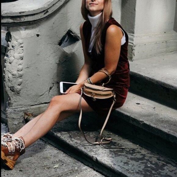 NWT Veronica Beard Orial Burgundy Red Corduroy Zip Front Mini Dress Size 8 - Picture 2 of 14